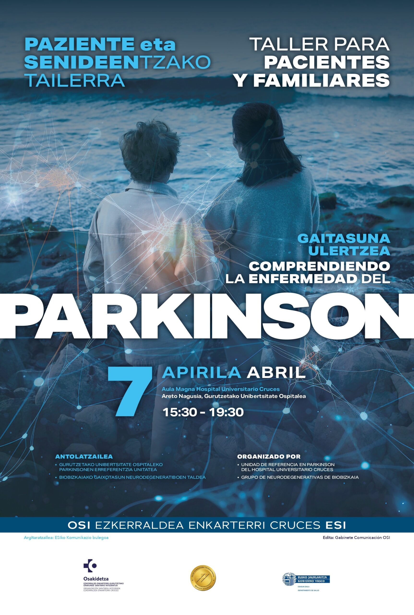 7 de abril: Taller sobre el Parkinson: una oportunidad para aprender